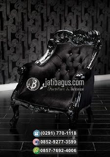 Gambar Kursi Sofa Ukir Hitam Terbaru