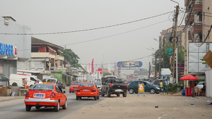 Large streets in Abidjan