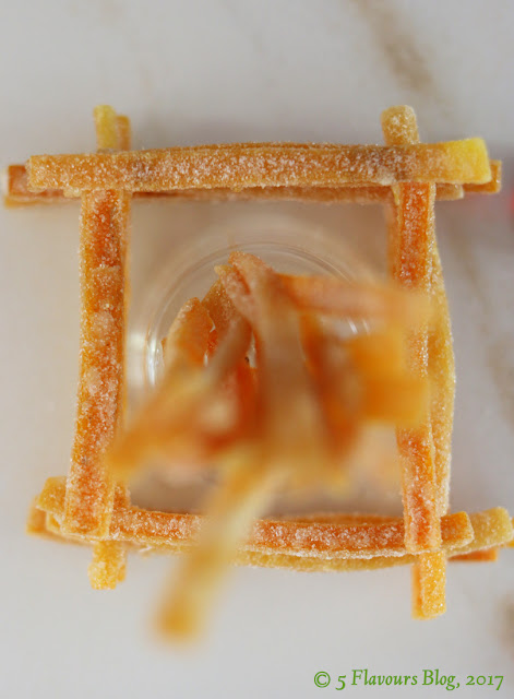 Candied Orange Peel, Overhead View