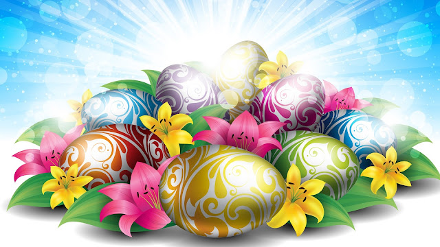 Easter egg decorative wallpapers