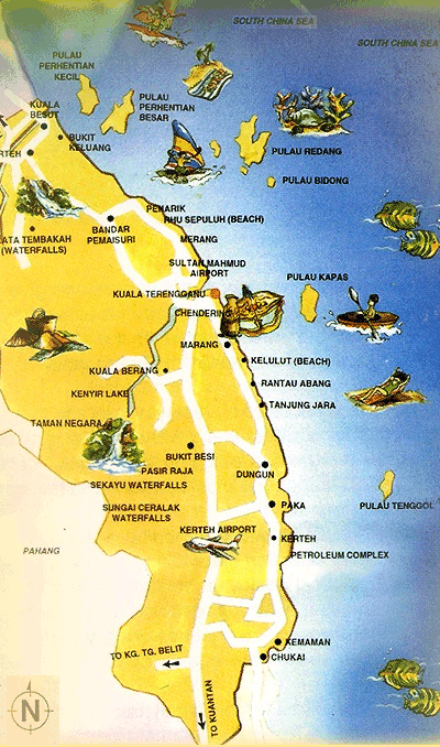 Terengganu map