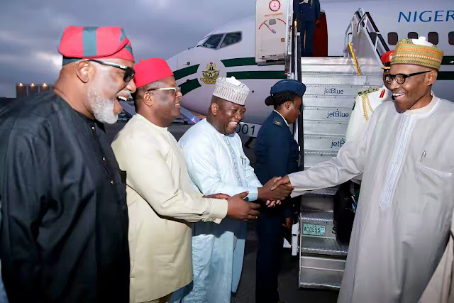 Buhari arrives in New York for UN General Assembly, to speak on Tuesday