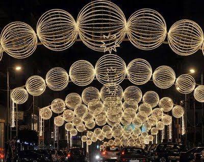 Cities Decorated With Lights Christmas Celebrations