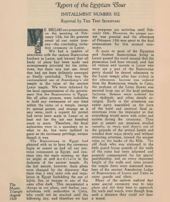 1.Revista The Mystical Triangle 08/1929