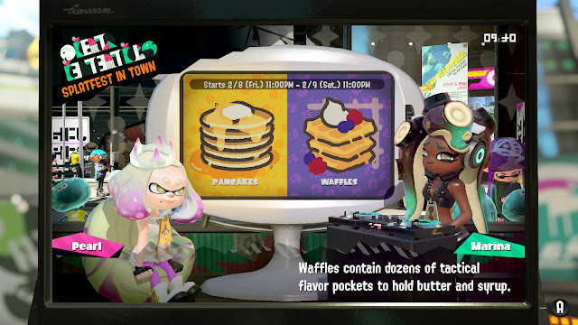 Splatoon 2 Splatfest Marina waffles contain dozens of tactical flavor pockets to hold butter and syrup