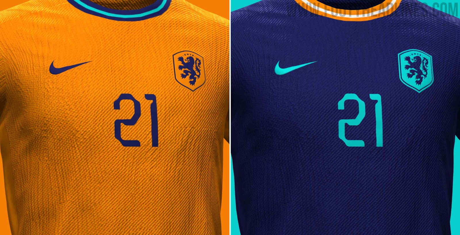 New Based on Leaked Info: Nike Netherlands Euro 2024 Home & Away Kits ...