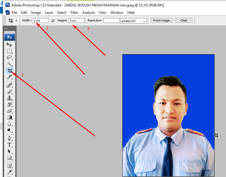   Cara Mengedit Foto  Ukuran  2x3  3x4 5x5 4x6 Adobe 