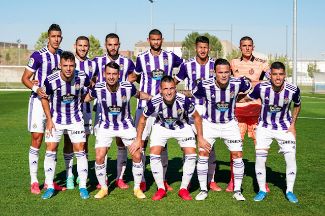 REAL VALLADOLID C. F. Temporada 2021-22. El Yamiq, Weissman, Bruno, Joaquín, Marcos André, Masip. Óscar Plano, Luis Pérez, Fede San Emeterio, Roque Mesa y Lucas Olaza. REAL VALLADOLID C. F. 2 S. D. AMOREBIETA 2 (5-3 en los penaltis). 06/08/2021. I Trofeo Villa de Zaratán. Zaratán, Valladolid, España, campo El Plantío. GOLES: 0-1: 28’, Etxaburu. 1-1: 60’, Kiko Olivas. 1-2: 66’, Ozkoidi. 2-2: 86’, Nacho, de penalti.