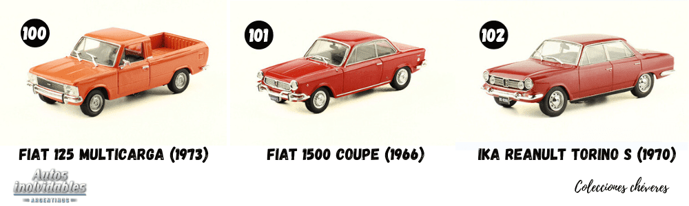 fiat 125 multicarga 1:43, fiat 125 multicarga 1973, fiat 125 multicarga 1973 autos inolvidables argentinos, fiat 1500 coupe 1:43, fiat 1500 coupe 1966, fiat 1500 coupe 1966 autos inolvidables argentinos, ika reanult torino s 1:43, ika reanult torino s 1970, ika reanult torino s 1970 autos inolvidables argentinos, autos inolvidables argentinos salvat