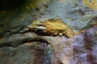 closeup of rock wall
