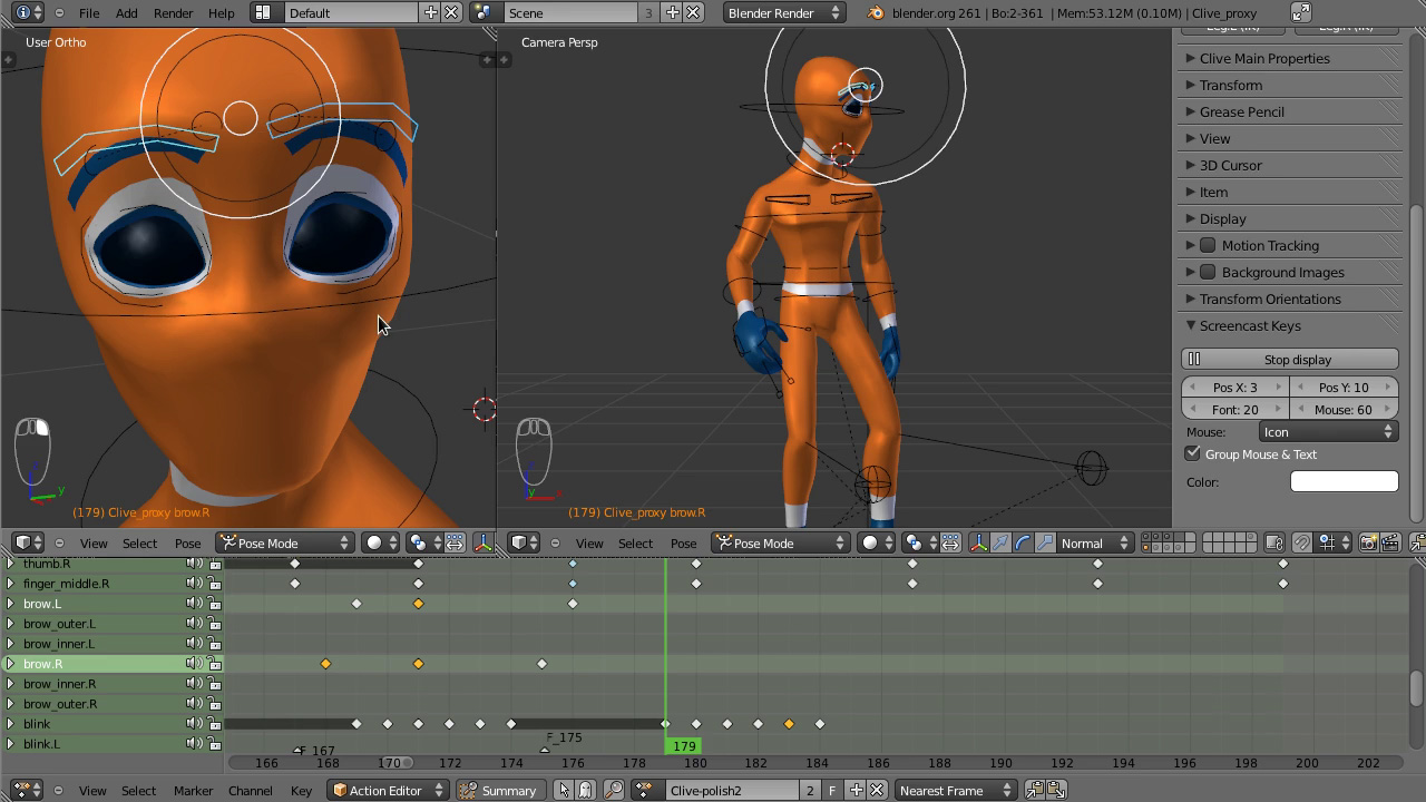 Blender animation layers