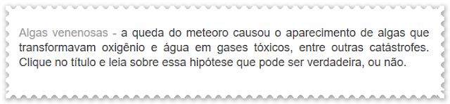 http://dinossauros-wwwdinossaurosecia.blogspot.com.br/2009/10/questoes-de-extincao.html