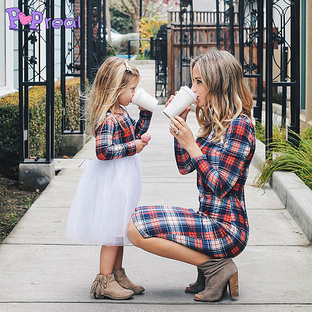 https://www.popreal.com/Products/mom-girl-plaid-tulle-matching-dress-6695.html?color=red