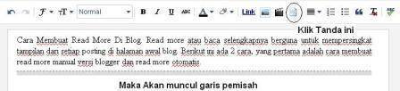 cara membuat read more manual blog