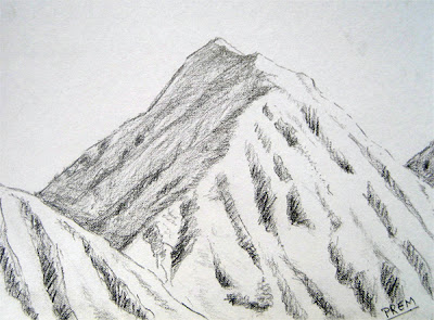 Drawing Picture of a Simple Mountain for Practice