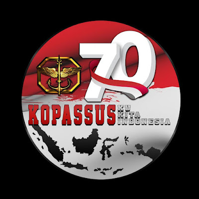 Logo HUT Ke - 70 Kopassus TNI AD Tahun 2022