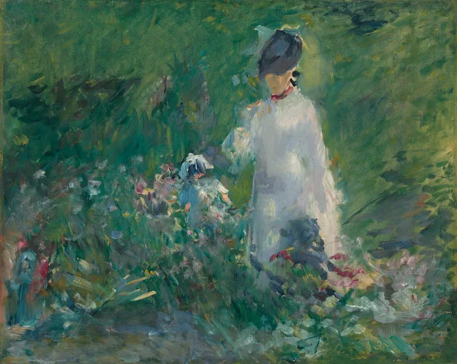 Jeune femme dans les fleurs