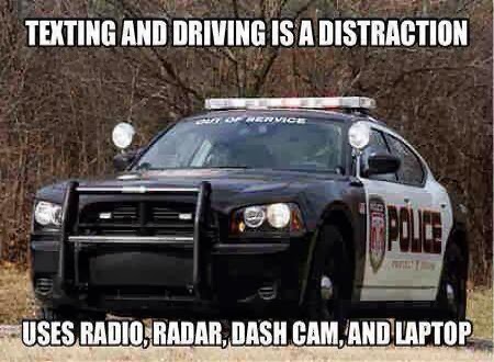 TEXTING AND DRIVING IS A DISTRACTION