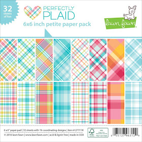 Perfectly Plaid 6x6 inch petite paper pad