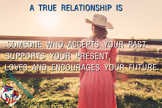 Someone who accepts your past, supports your present, loves and encourages your future Is your true partner in life.