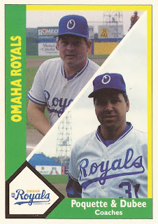 Rich Dubee 1990 Omaha Royals card