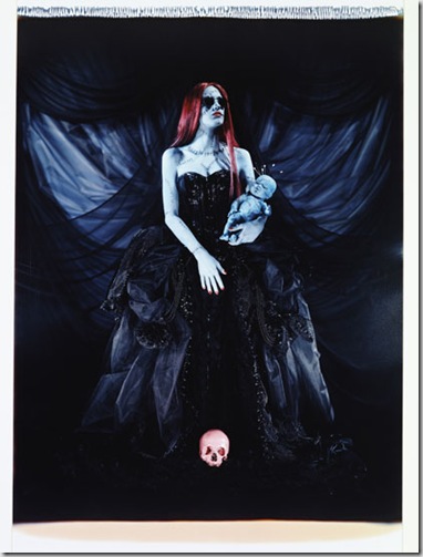 BlueGirlwithSkull_polaroid