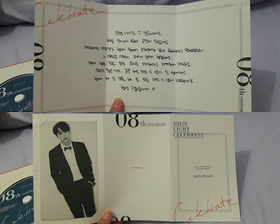 Dongwoon Message Card Celebrate Album