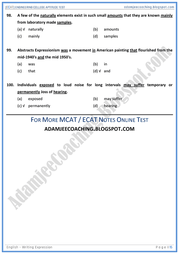 ecat-english-writing-expression-mcqs-for-engineering-college-entry-test