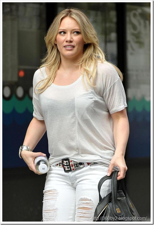 Hilary Duff Ruins A See-through Moment
