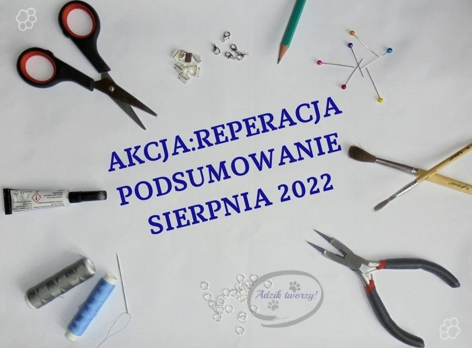 AKCJA:REPERACJA u Adzika - Podsumowanie sierpnia - Adzik-tworzy.pl