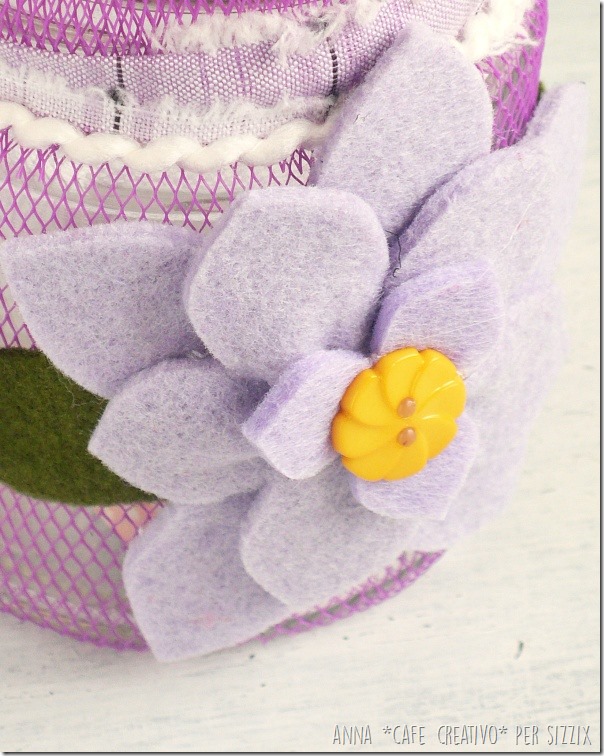 Come fare un porta candele con fiore in feltro con Big Shot