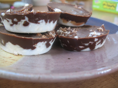 These little tasty frozen candy bars fill my sweet tooth, and are an easy 