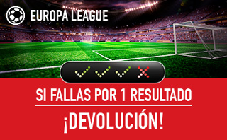 sportium devolucion combinada Europa League 14 septiembre