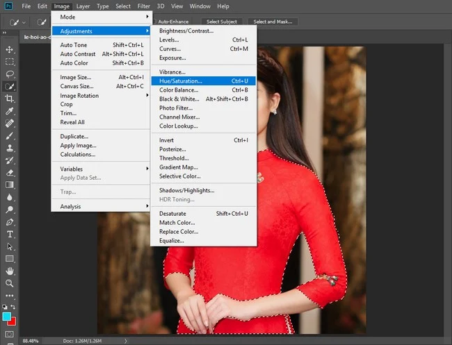 Thay đổi màu đối tượng bất kì trong Photoshop