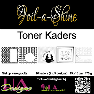 HA Designs Foil-a-Shine toner kaders en achtergrondjes