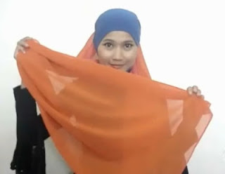 Tutorial hijab Untuk Wanita Hanya Dengan Seutas Tali Part 2