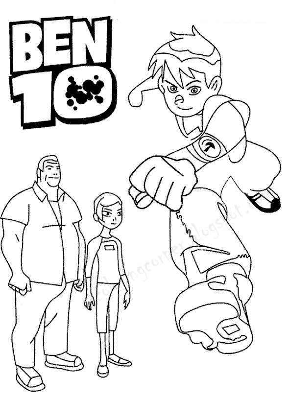 Ben10 Coloring Pages Ben10 Coloring Pages