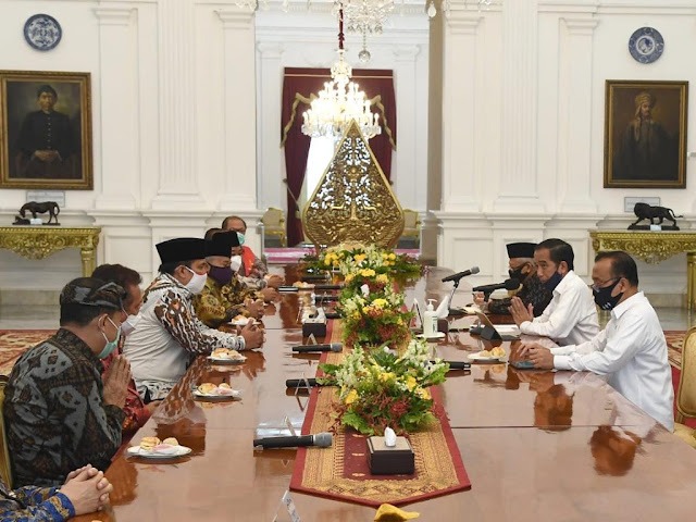 Presiden Jokowi Bahas Penanganan Covid-19 Bersama Tokoh Lintas Agama