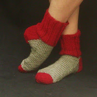 Red and Silver House socks only $20