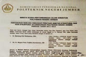 Berita Acara Pertimbanagan Calon Direktur Politeknik Negri Jember