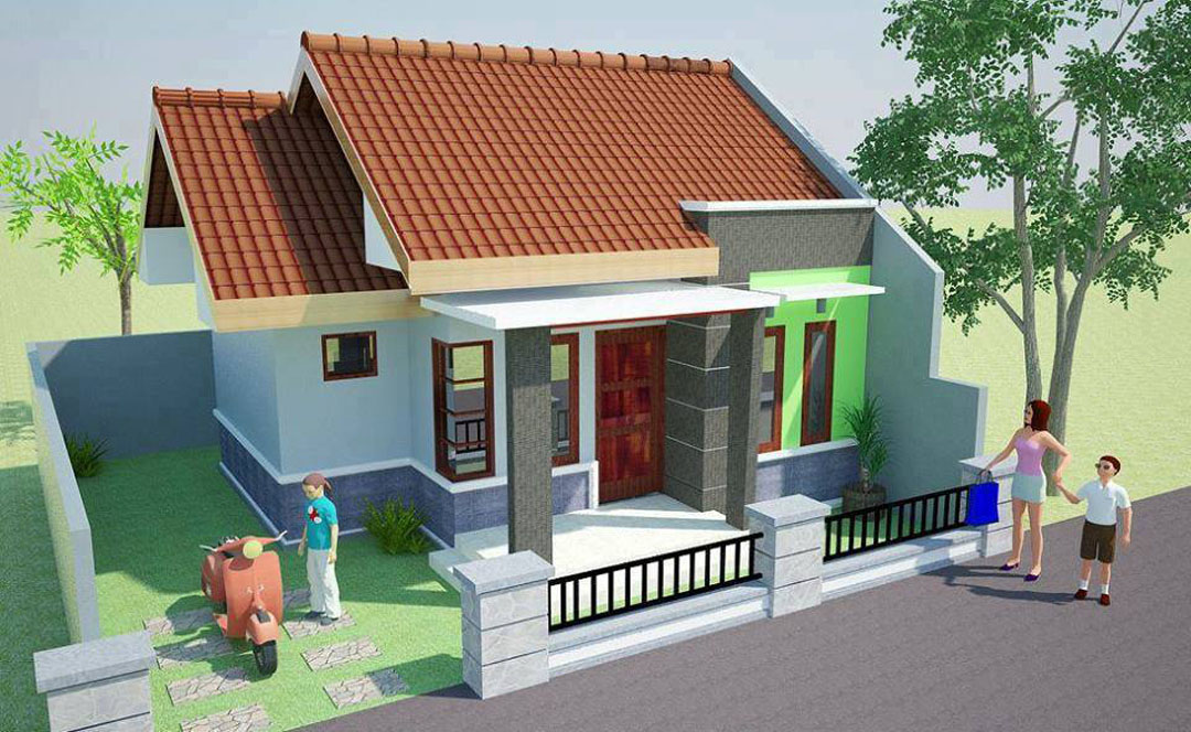 Rumah Minimalis Satu Lantai Tampak Depan 2017 - Desain 