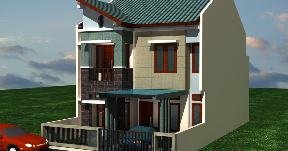 Desain Rumah Kayu Bertingkat Minimalis Omong d