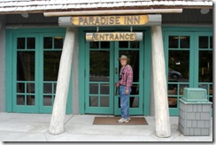 13 Pete at paradise Inn entrance