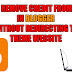 How to remove credit from footer in blogger without redirecting to theme developer website 