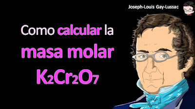 Como calcular la masa molar de K2Cr2O7 a cuatro cifras significativas
