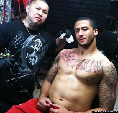 Colin Kaepernick Tattoos