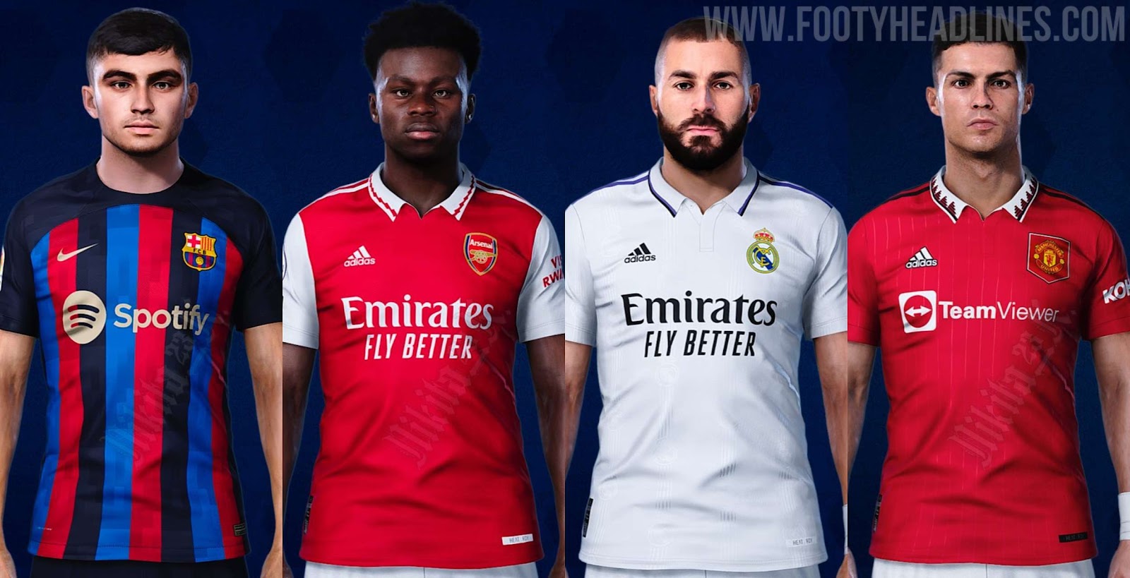 New 2022-23 football kits: Barcelona, Real Madrid, Manchester United & all  the top teams' jerseys revealed