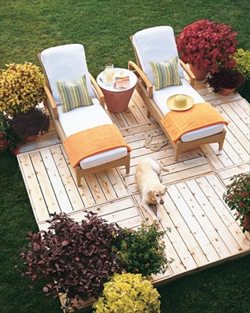 deck furniture layout ideas