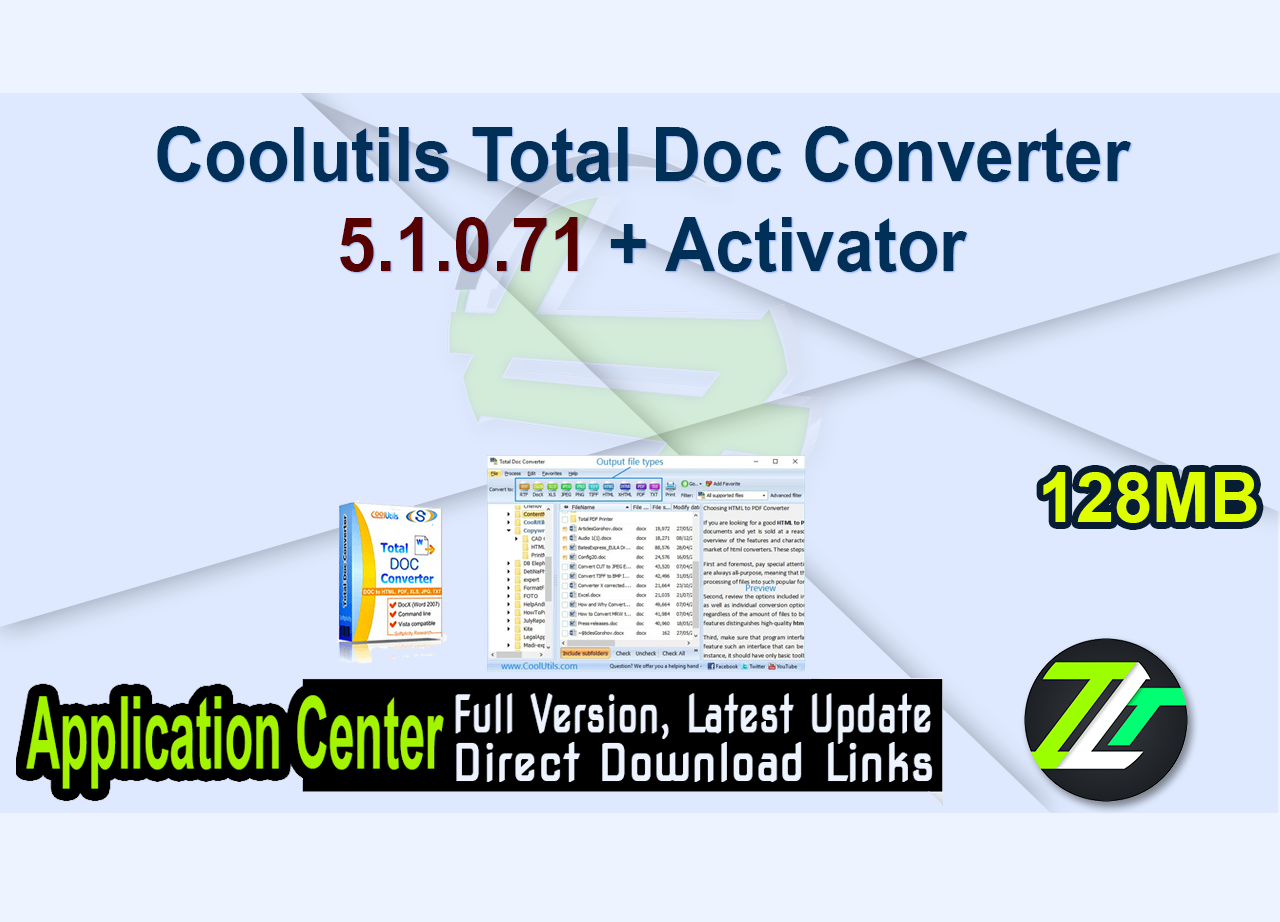 Coolutils Total Doc Converter 5.1.0.71 + Activator