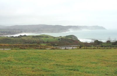 Caravia, vista de la costa occidental del concejo